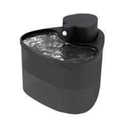 Katzenwasserbrunnen Intelligenter Sensor Automatische Zirkulation Fließendes Wasser Große Kapazität Haustierwasser schwarz