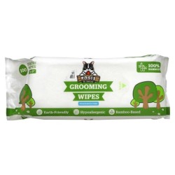 Pogi's Pet Supplies, Fellpflegetücher, unparfümiert, Frischetücher, 100 Stück