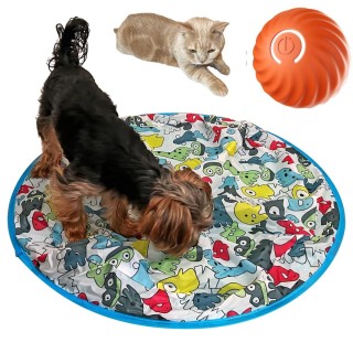 FOily TOily Hundespielzeug Ball Hundespielzeug Katze Katzenspielzeug Automatischer elektrischer Ball Grabblatt Bewegliches Li