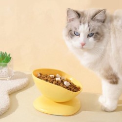 Katzen- und Hundenapf, kreativer geneigter Futternapf für Kätzchen und Welpen, Nackenschutz, Katzen-Trinknapf, Haustierzubehö