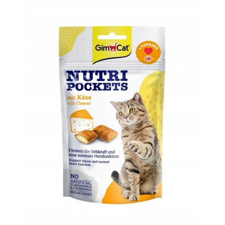 GIMCAT Nutri Pockets with Cheese 60 g