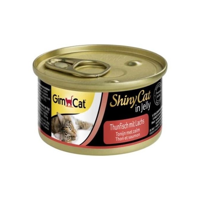 GIMCAT Shiny Cat Tuna&Salmon in Jelly 70g