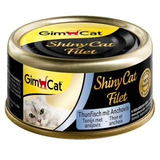 GIMCAT Shiny Cat Filet Tuna&Anchovy 70g