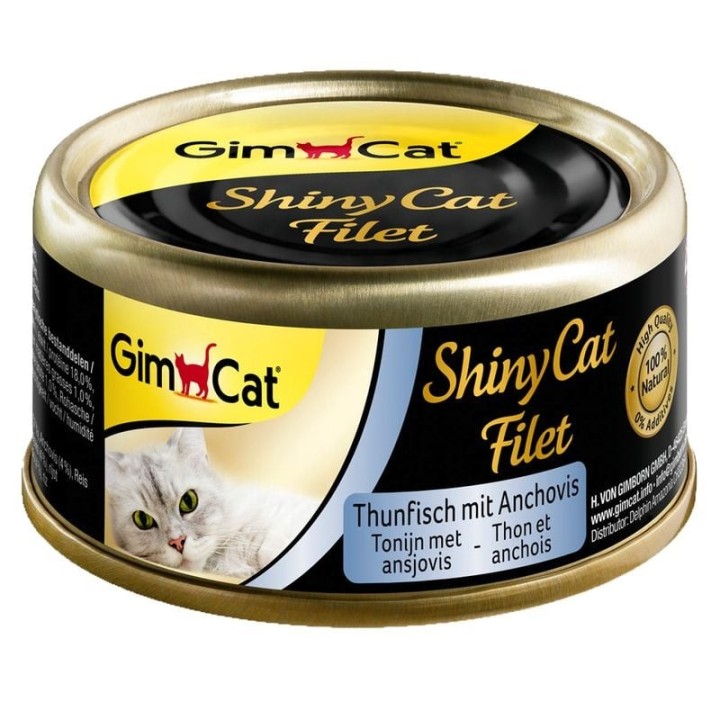 GIMCAT Shiny Cat Filet Tuna&Anchovy 70g