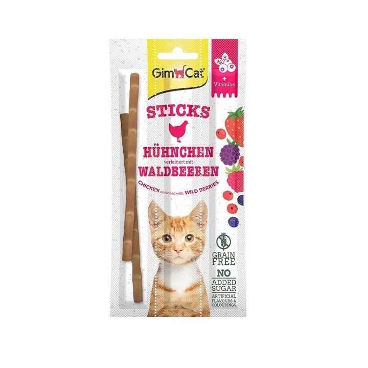 GIMCAT Sticks Chicken&Wild Berries 3 pcs