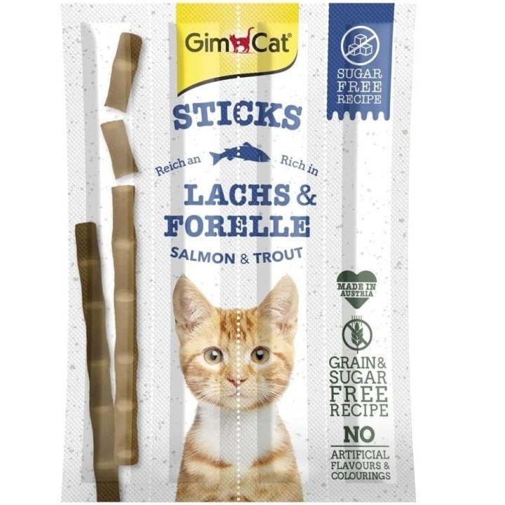 GIMCAT Sticks Salmon&Trout 10 pcs