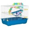 PawHut Nagerkäfig Kleintierkäfig mit Röhrensystem 79x46x60cm in Blau und Weiß, ideal für Hamster und Meerschweinchen   Aosom.