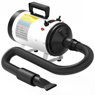 PawHut Hundehaartrockner, professioneller Hundepullover 2200W mit 3 verschiedenen Düsen, leiser Haartrockner für Haustiere, 3