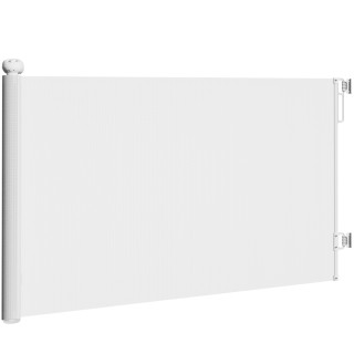 PawHut Ausziehbares Sicherheitstor für Kleine Hunde 0-140 x 86.5 cm, Ausziehbares Gittertor mit automatischer Verriegelung fü