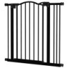 PawHut 78 cm Hundegitter für Innenbereich, Hundesicherheitsgitter, Erweiterbares Hundegitter 74-87 cm mit Doppelschloss und a
