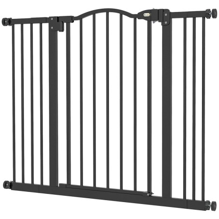 PawHut 78 cm Hundegitter für Innenräume, Sicherheits-Hundegitter, Erweiterbares Hundegitter 74-100 cm mit Doppelverriegelung
