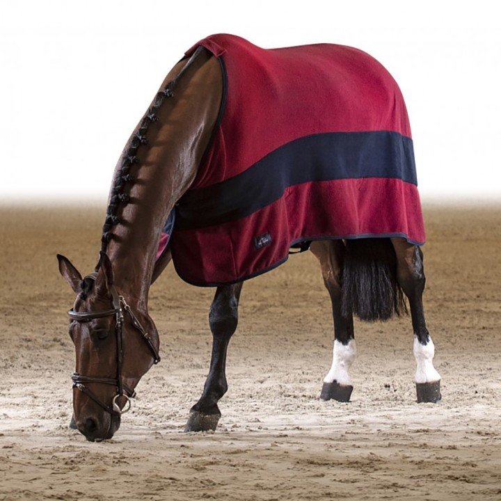 Equiline Steve Fleece Rug - burgundy