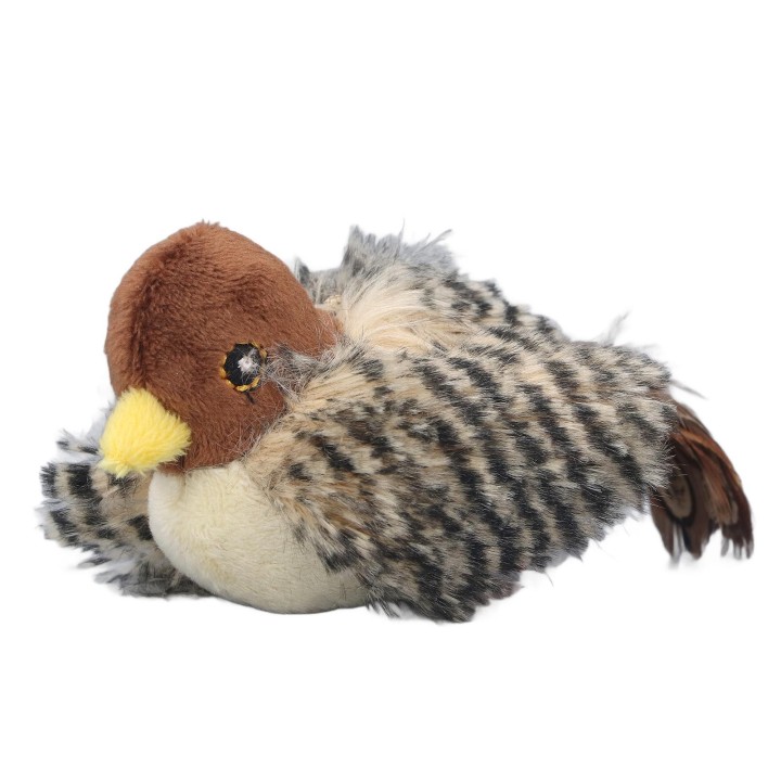 Katzenspielzeug, interaktives elektrisches Katzenjagdspielzeug, weiches Plüsch, Angstreduzierung, quietschendes Katzenspielze