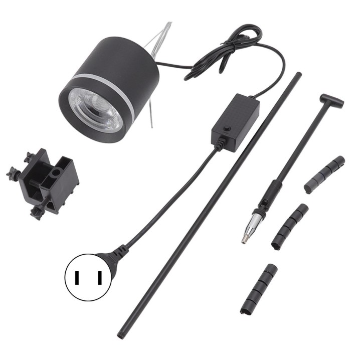 LED-Meerwasseraquarium-Licht, Vollspektrum-COB-Licht, farbvariable Salzwasser-Zylinder-Aquariumlampe