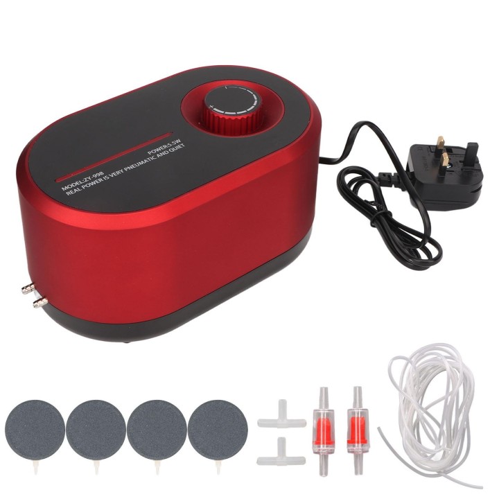 Aquarium Luftpumpe Einstellbare Große Luftvolumen AC Netzteil Aquarium Sauerstoff Pumpe für Angeln