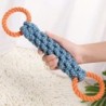 1PC Handgewebtes Hundespielzeug für die Zahnreinigung und den Kauspaß Zufällige Farbe Natürliches Bissseil Hundespielzeug 1PC