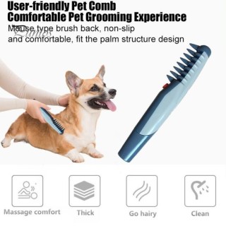 1/2 Stück Elektrischer Tierpflegekamm zum Entfernen von Tierhaarknoten und Verwicklungen, elektrische Rasierapparate, Hundeha