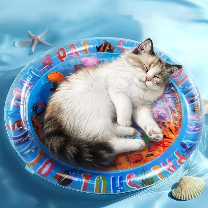 65/100cm Sommer Haustier Kühlmatte für Katzen Hunde Haustier Wasserkissen Hund Schlafmatte Kalte Katzen Spielmatte Haustierbe