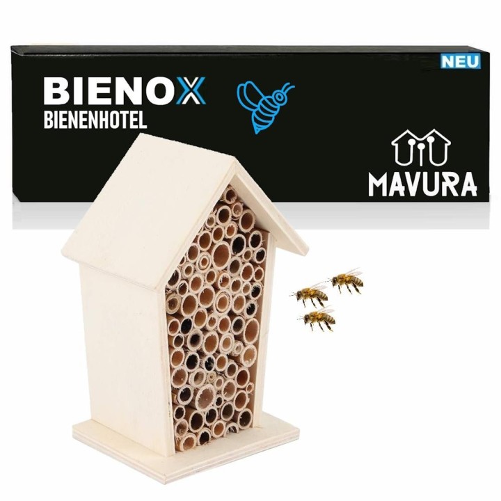 BIENOX Insektenhotel Bienenhotel Holz Nistkasten Insektennistkasten Insektenhaus