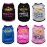 Haustier Frühling/Sommer Weste Welpen T-Shirt Brief Druck Prinzessin Kleidung M