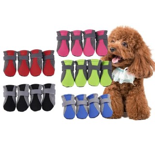 Wasserdichte, rutschfeste und langlebige Hundeschuhe, bequeme, weiche Sohlen, atmungsaktive Haustierschuhe, Hundestiefel, täg
