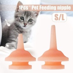 1 Stücke Universal Pet Fütterung Nippel Mini Katze Silikon Fütterung Schnuller Für Neugeborene Kätzchen Welpen Kaninchen Klei