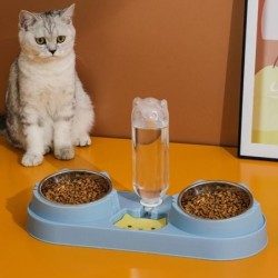 Geneigt, um den Hals Ihres Haustieres zu schützen und automatischer Wasserspender leicht abnehmbar für grün