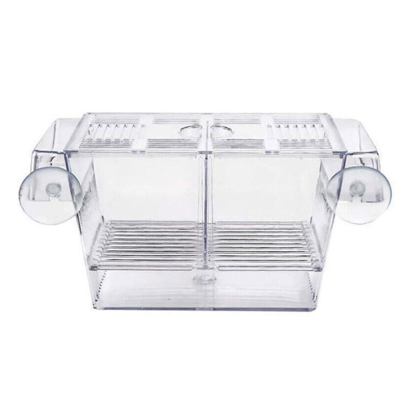 Multifunktionale Fischaquarium Fischzucht Isolationsbox Klar Acryl Aquarium Züchter Fisch Tank Guppies Schlüpfen Inkubator AS