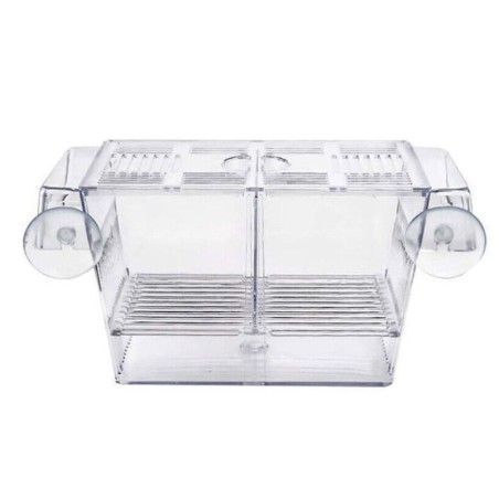 Multifunktionale Fischaquarium Fischzucht Isolationsbox Klar Acryl Aquarium Züchter Fisch Tank Guppies Schlüpfen Inkubator AS