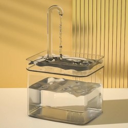 Katzentrinkbrunnen, automatischer Filter, transparenter Katzentrinker, elektrischer USB-Stummschaltungs-Umwälzfiltertrinker f