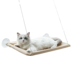 Fenstersitz Haustier Hängematte Bett Lager 17,5 kg Saugnapf Katze Nest Katze hängen Betten Katze schlafen blau