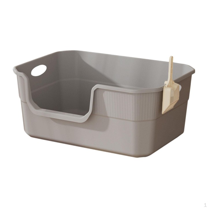 Katzentoilette, oben offen, für den Innenbereich, erhöhter Sandkasten für Haustiere gelb