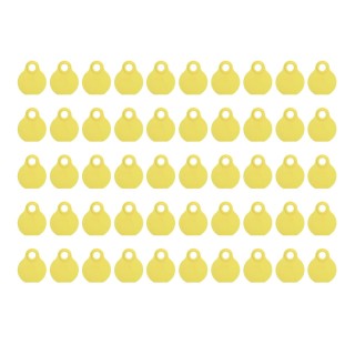 50 Stück Viehhalsmarken TPU Hohe Haltbarkeit Flexibilität QR-Code Blank ID-Tag für Rinderfarm