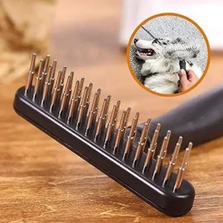 Hunde Katzen Kurze Lange Haare Haustier Bürsten Haarausfall mit Doppel Reihe PinsDog Rake Enthaarung Dematting Pinsel Kamm Un