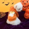 Haustier-Kapuzenpullover, orange, Plüschjacke, Hunde-/Katzen-Geister-Sweatshirt, Hundekleidung für kleine Hunde, Hoodie, Welp