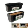Huhn Feeder Durable Geflügel Lebensmittel Dispenser Hängen Ente Huhn Gans Fütterung Trog für Hause schwarz