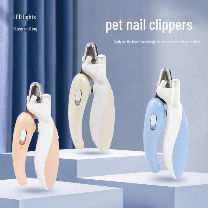 LED-Krallenknipser für Haustiere – Blutungsfreie Krallenschneider für Katzen und Hunde LED Nail Clippers