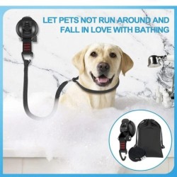 with Buckle and Suction Cup Dog Bathing Fixer Traction Rope Dog Bathing Tether  Pet Dog Cat Shower 1 set