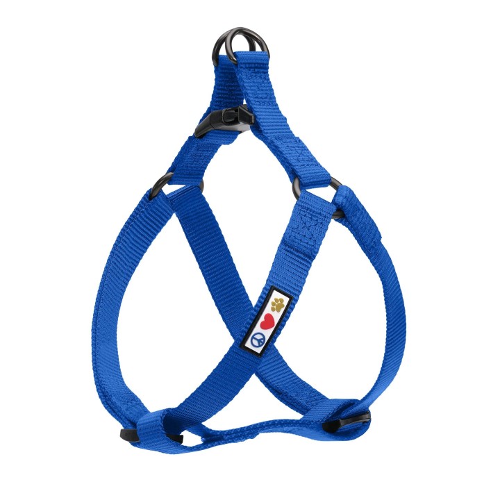 Pawtitas Solid Harness XS, blaues, einfarbiges Hundegeschirr für Haustiere oder das beste Geschirr zum Trainieren und Spazier