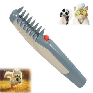 Elektrischer Fellpflegekamm für Haustiere, Hundehaarschneider, Enthaarungsbürste, Tierhaarknotenentferner für lang- und kurzh