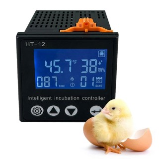 HT-12 LCD Digitaler Eier-Inkubator-Controller Multifunktionale Thermostat-Hygrostat-Steuerung mit Temperatur-Feuchtigkeitssen
