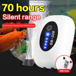 1W/2W/3,5W Aquarium Sauerstoff Luftpumpe Kompressor USB Lade Leise Sauerstoffpumpe Outdoor Tragbarer Angeln Oxygenator