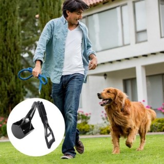 61 cm große Hundekotschaufel, faltbares Werkzeug zum Aufsammeln von Tierabfällen für Hunde und Katzen, hochfester Hundekotgre