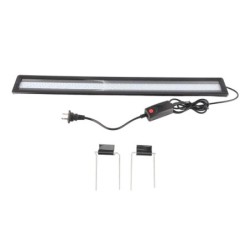 LED-Aquariumlicht, 4 Reihen Perlen, 3 Farbmodi, spritzwassergeschützt, Wärmeableitung, ausziehbare Halterung