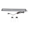 LED-Aquariumlicht, 4 Reihen Perlen, 3 Farbmodi, spritzwassergeschützt, Wärmeableitung, ausziehbare Halterung