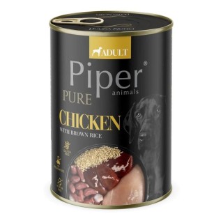 PIPER Pure Huhn mit braunem Reis 400g Nassfutter für Hunde