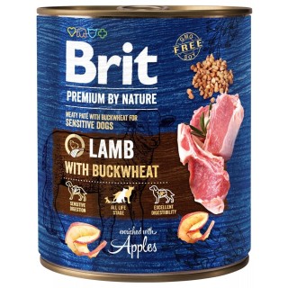 BRIT Premium by Nature 800 g Lamm und Buchweizen natürliches Hundefutter