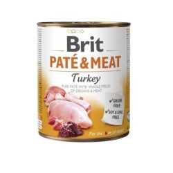 BRIT Pate&Meat turkey 800 g Truthahnpastete für Hunde