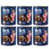 BRIT Premium by Nature 6x800 g Lamm und Buchweizen natürliches Hundefutter