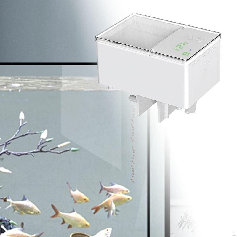 Automatischer Fischfutter-Feeder, automatischer Teich-Pellet-Spender, Urlaubs-Timer mit 150ml